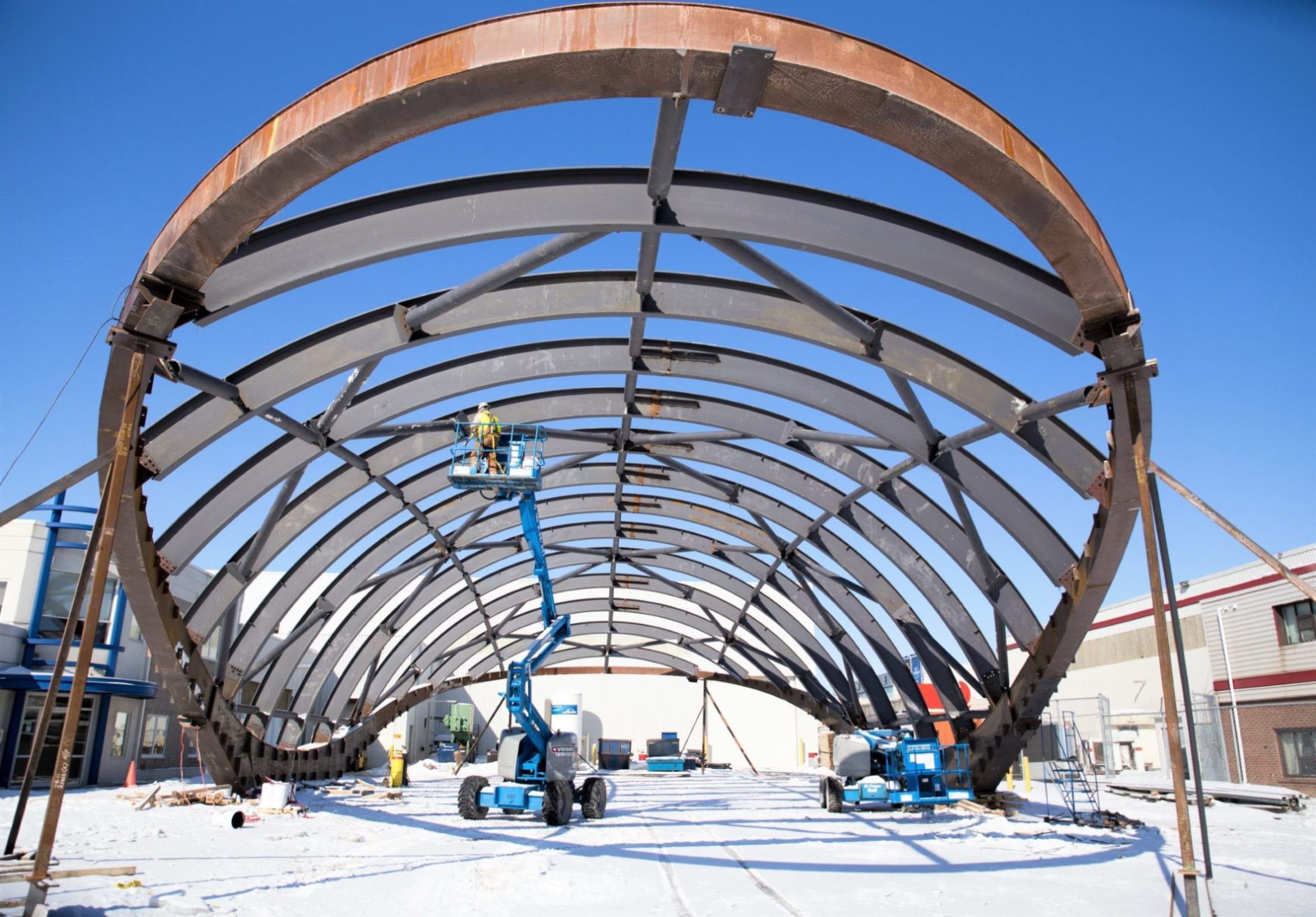 Parking Lot Test Fabrication - Benson Steel